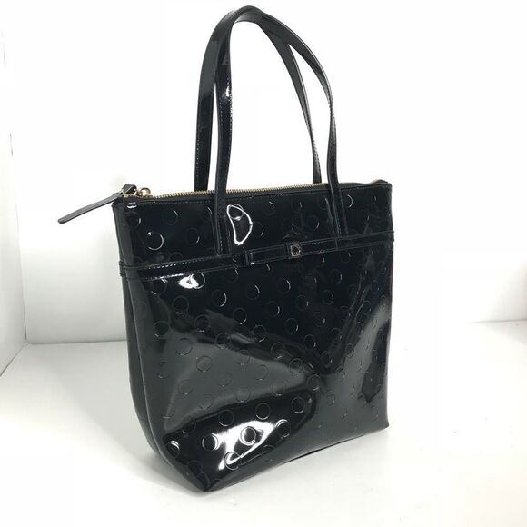 COPY - Kate Spade black polka dot Jacquard mini shopper - Picture 1 of 8